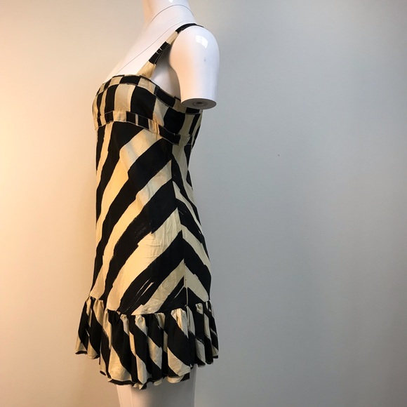 Twenty8twelve black and cream striped mini dress - Picture 2 of 6